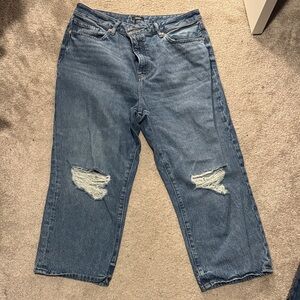 Express Blue Denim Jeans with Copper Stitching